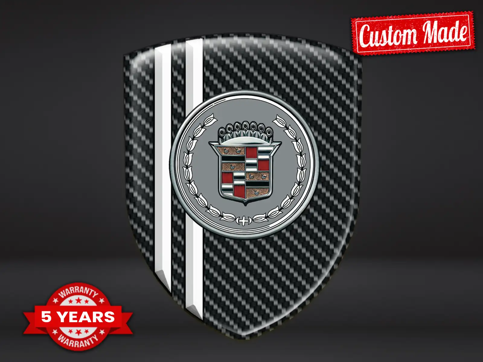 Cadillac Silikon Sticker Logo Hochwertiger Domes Stil